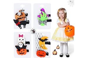 LARFRAECY Fermagli per capelli di Halloween,Spille per capelli per ragazze Partito di Halloween Spooky Capelli Clip Parrucchetto di Zucca Spettrale del Partito del cartone animatoParty Supplies