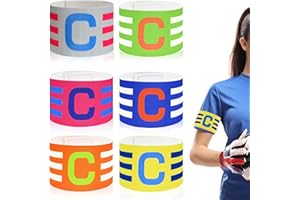 Cisyia Fußball Kapitänsbinde Kinder, Verstellbare Erwachsene Fussball Kapitänsbinde Armbinde, Elastic Spielführerbinde Zubehör für Kinder Junior Football Training