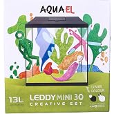 Leddy Mini RE 30 akvaryum seti, siyah