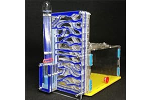 Ant Grape Nid de fourmis, conception en T DIY, avec zone d'alimentation, acrylique, bleu