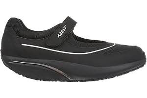 MBT BARIDI 2 sportskor, dam, sportstil, anatomiska och bekväma promenadskor, fysiologiska skor komfort och stabilitet med böjd sula, lediga manoletiner med textilförslutning