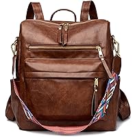 ZOCILOR Sac à dos mode sacs portés dos pour femme, Satchel convertible et sac à main, en cuir PU, idéal pour voyage et chic
