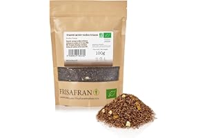 FRISAFRAN | Ekologisk Orange Rooibos Infusion i Bulk 100g | te | Sensorisk upplevelse | Unik smak | Koffeinfri | Näringsrik | Återfuktande | Hållbart jordbruk | detox