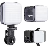 Amazon Basics LED Video Light for Photography, Live Streaming, Makeup & More | 2000 mAh | 3 Color Modes | 360° Rotation | Mag