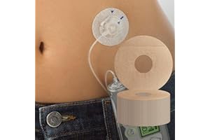 GTAGKOMMEN parches bomba insulina 20pcs Tejido elástico marrón y transpirable las actividades diarias y la natación y fitness. Para Medtronic guardian y la mayoría de las bombas de insulina.