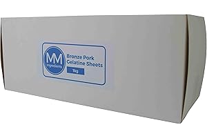 MM INGREDIENTS Leaf Gelatine Pork Bronze 1KG (Approx 300 Sheets)