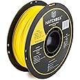 HATCHBOX 1,75 mm gelbes PLA-Filament für 3D-Drucker - 1 kg-Spule - Maßgenauigkeit +/- 0,05 mm