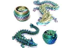 Yearsahrk 3D Gedrucktes Drachenei Geheimnisvolle Drachen Spielzeug Realistische Realistische Beweglicher Drachen Figuren Überraschung Easter Dracheneier Wohnkultur