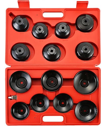 CTA Tools 4326 - Kit 6 Chiavi Per Filtro Olio Con Supporto Magnetico - Dimensioni Da 57 A 146 Mm, Per Officina Meccanica