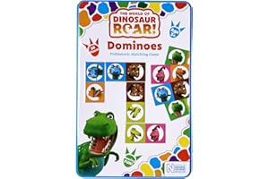 By Paul Lamond Games The World of Dinosaur Roar Picture Dominoes,20.5 cm x 13.5 cm x 3.8 cm