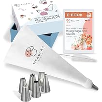 Kit di beccucci per tubazioni per torte, in acciaio inox, a