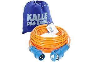 CEE Verlängerung KALLE Blue SIGNAL 2,5mm² Industrie Bau Boot Womo Camping Vollpur-Premium-Leitung mit 15 Jahren Garantie 30 Meter