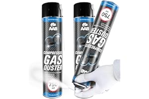 AABCOOLING Compressed Gas Duster 750ml - Spray Congelante per Elettronica, Spray Freddo, Raffreddante Spray, Spray Ghiaccio Istantaneo, Spray Gelo, congelare a -50*C - Set di 2 Pezzi