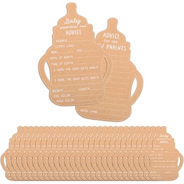 120-delige Babyshower Spelset – 52 Houten Blokken – 24 Acryl Stiften – Houten Opbergdoos – Met Themabord – Voor Jongens En Meisjes