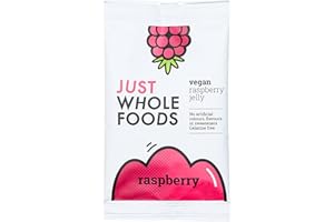 3 x Just Wholefoods Organic Raspberry Real Fruit Flavoured Jelly Crystals 85