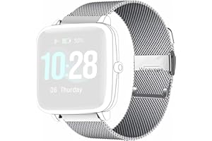 WEAYEGE ID205L Cinturino per smartwatch,Banda di ricambio floreale stampata in silicone morbido a sgancio rapido,Fili di acciaio inox 0.4 cinturino di ricambio per orologio sportivo ID205G ID205 ID205S