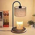 Angju Candle Warmer Lamp with Timer, Dimmable Candle Wax Warmer Electric Candle Warmer with Replacement Bulbs, Bedroom Home Decor Compatible with Various Candles-Linen