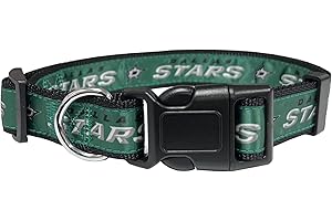 Pets First NHL Dallas Stars Halsband für Hunde & Katzen, Größe L - Verstellbar, süß & stilvoll! Das ultimative Hockey-Fan-Halsband!