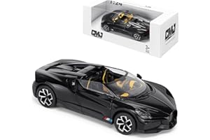CMJ Bugatti Mistral 1:24 Scale Die-Cast Model Car - Black | Detailed Collectors Edition Diecast | Official Licensed Product