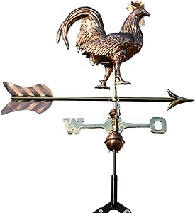 Wetterfahne Aus Eisen - Windrichtungsanzeiger Für Dach & Garten