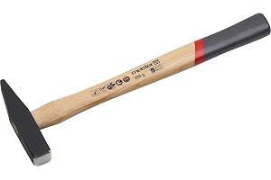 Meister Låshammare – 200 g huvudvikt – smitt huvud – robust handtag av hickory trä/ingenjörshammare/hammare med Hickory-handt