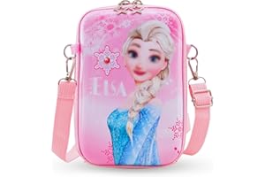 Heartsking Kinderhandtasche Mädchen, Tasche Schultertasche Umhängetasche Mädchen Geschenke Girl Prinzessin Schulrucksack mit Verstellbarem Gurt für Mädchendekoration