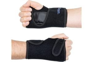 Actesso Tutore Polso Vestibilità Facile - Offre Supporto e Sollievo per Tunnel Carpale, Distorsioni, Dolore da Tendinite e Lesioni RSI – Adatto a Uomini e Donne, Taglia Unica (Mano Destra)