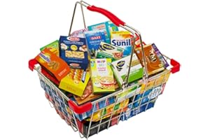 Christian Tanner 4067.8 - Cestino per la spesa in metallo riempito con miniature di marca