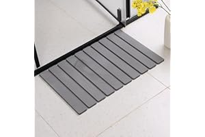 Newliky Alfombrilla de baño Absorbente de Piedra Alfombra de baño Antideslizante Secado rápido diatomeas tapete baño Antideslizante Plegable para bañera, baño, Inodoro, 30 x 40 cm,Gris Oscuro