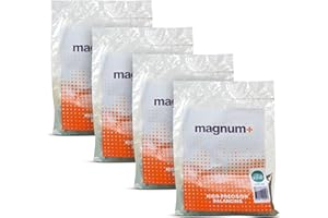 magnum+ Tire Balancing Beads for Trucks, Trailer, Motorcycles, Off-Road Vehicles – TPMS Compatible Tempered Glass Wheel Balance Beads – 4 Bags X 4.5 Oz/128 G