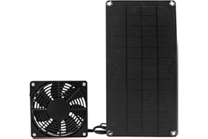 BigKing Ventilatore solare, 10 W 2000 (giri/min) fai da te portatile leggero a risparmio energetico ventilatore di scarico ad energia solare 12 x 12 cm per la casa campeggio serra pollaio