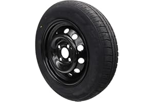 TRAILER PARTS4U Rueda completa 145/80R13 79N 4 x 100, llanta negra 4Jx13 145 80 R 13 rueda de remolque