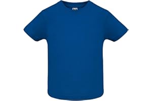 ROLY Camiseta Baby 6564, Ropa Bebé, Camiseta Blanca para Niño y Niña, Negra, Roja, Amarilla