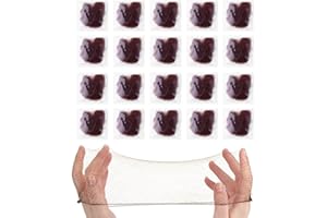 Prasacco Siatki na kok, 20 pojedynczych opakowań Niewidoczne siatki na włosy 20-calowy kok wielokrotnego użytku Nylonowe siatki na włosy Niewidoczny elastyczny brzeg Siatkowy kok baletowy Brązowy