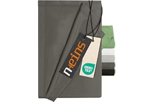 ‎NPLUSEINS npluseins Bettlaken ohne Spanngummi - Ultrasoft und superweich - Betttuch für Bett Wohnmobil Camping Decke Reisedecke Ultraleicht – Laken 1628.2375, 150 x 250 cm, anthrazit