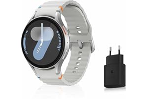 Samsung Galaxy Watch7, Montre Connectée, Suivi de Santé, Suivi de Sport, 44mm, Bluetooth, Argent, Galaxy AI, Chargeur secteur inclus (Version FR) [Exclusivité Amazon]