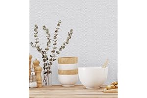 GAULAN 680973 - Papel pintado vinílico lavable de espigas con textura en relieve para pared salón cocina baño dormitorio pasillo - Rollo de 10 m x 1,06 m