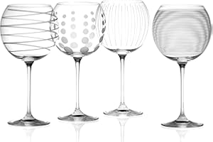 CREATIVE TOPS Mikasa - Copas de cóctel para brindis, 290 ml, Juego de 4 Unidades, Plateado, n/a