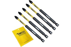 5 x SabreCut SCPZ289_5 89 mm PZ2 Juego de puntas de destornillador de impacto magnético Pozi Pozidriv Heavy Duty Compatible con Dewalt Milwaukee Bosch Makita y más