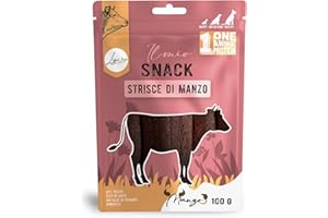 Ligo strisce snack carne per cani, di alta qualità.100gr (Manzo)