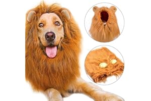 Etpark Lion Mane for Dog, Dog Costume Lion Wig for Dog Fancy Lion Hair Dog Clothes Dress