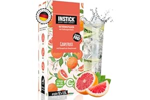 ‎INSTICK JUST ADD WATER INSTICK Zuckerfreies Instant-Getränk (Grapefruit) - 1 Packung für 12 x 1,5-2,5 L - Veganes Getränkepulver Kalorienarm & Vitamin C - Instant-Pulver