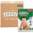 TEDDYY Baby Diapers Pants Easy Medium 84 Count (Pack of 6), 7-12 kgs, 12 hrs Leak Protection, Anti - Bacterial