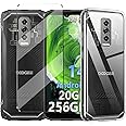 2-in-1 Case Compatible with Doogee Blade 10 Ultra Cover with 1 Pack Tempered Glass Screen Protector for Doogee Blade 10 Ultra, Slim Fit Soft TPU Shockproof Anti-Scratch Phone Case Cover - Clear