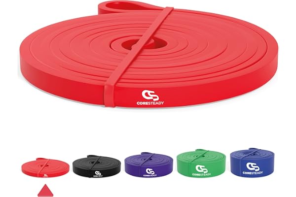 Coresteady Motståndsband | Assisterade Pull Up Band | Träningsband för CrossFit - Powerlifting - Yoga - Rörlighetsträning och