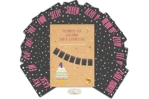 ‎FRIENDLY FOX Friendly Fox Fotogirlande 1. Geburtstag, Wimpelkette Kinderzimmer Dekoration, Baby Meilensteine im 1. Lebensjahr, Bilderrahmen