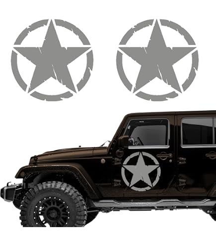 Adesivi Fuoristrada Neri Opachi Per Jeep Wrangler Rubicon | Kit Scritte Laterali 80x6 Cm