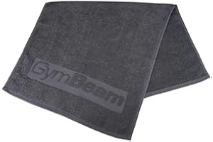 ‎GYMBEAM GymBeam Fitness Handtuch (50x90 cm) - Sporthandtuch fürs Fitnessstudio aus hochwertiger Baumwolle (100%), saugfähig, antibakteriell, antistatisch, schnell trocknend, weich (Grey, 1er Pack)