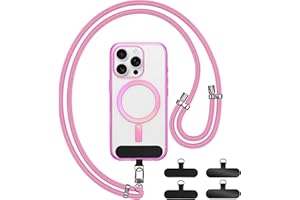 GANYESIN Handykette Universal, Verstellbar Nylon Handyband mit 4 Patches für Damen & Herren, Ohne Hülle, Phone Lanyard für alle Smartphone mit Handyhülle für Outdoor, Reise, Unterweg