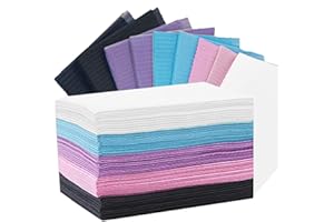 ‎LEAYOKA 50 Stück Dental lätzchen - LEAYOKA Einweg-Wasserdichte Tattoo-Lätzchen Fünf Farben Tattoo-Tisch abdeckungen Sauberes Pad Patienten-Lätzchen Tattoo-Abdeckungen Vorräte Zahntrocken